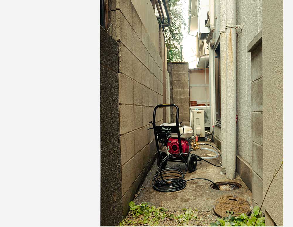 京都の都市部でも高圧洗浄