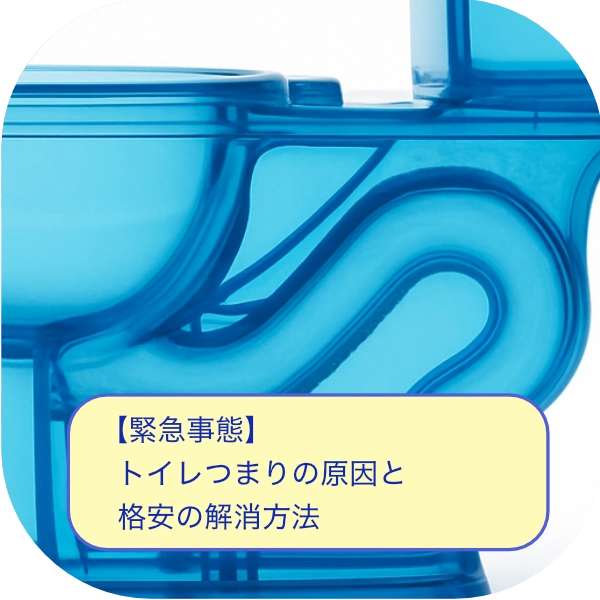 トイレつまりの原因を徹底解説、格安解消方法もご紹介